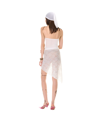 Lace Layered Slim Skirt
