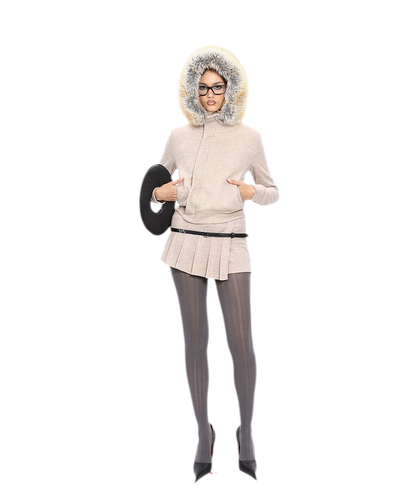 Hooded Plush Zip Set
