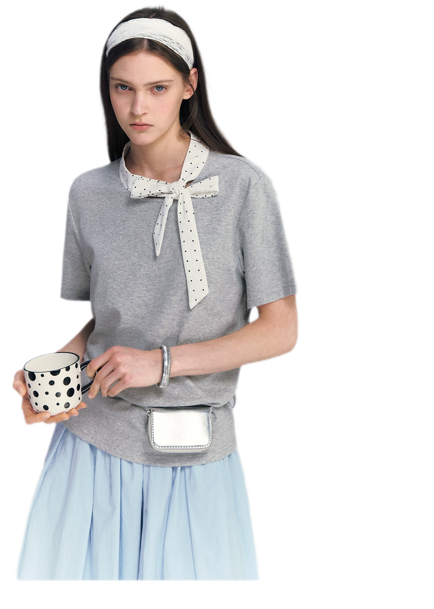 Polka Dot Bow T-Shirt