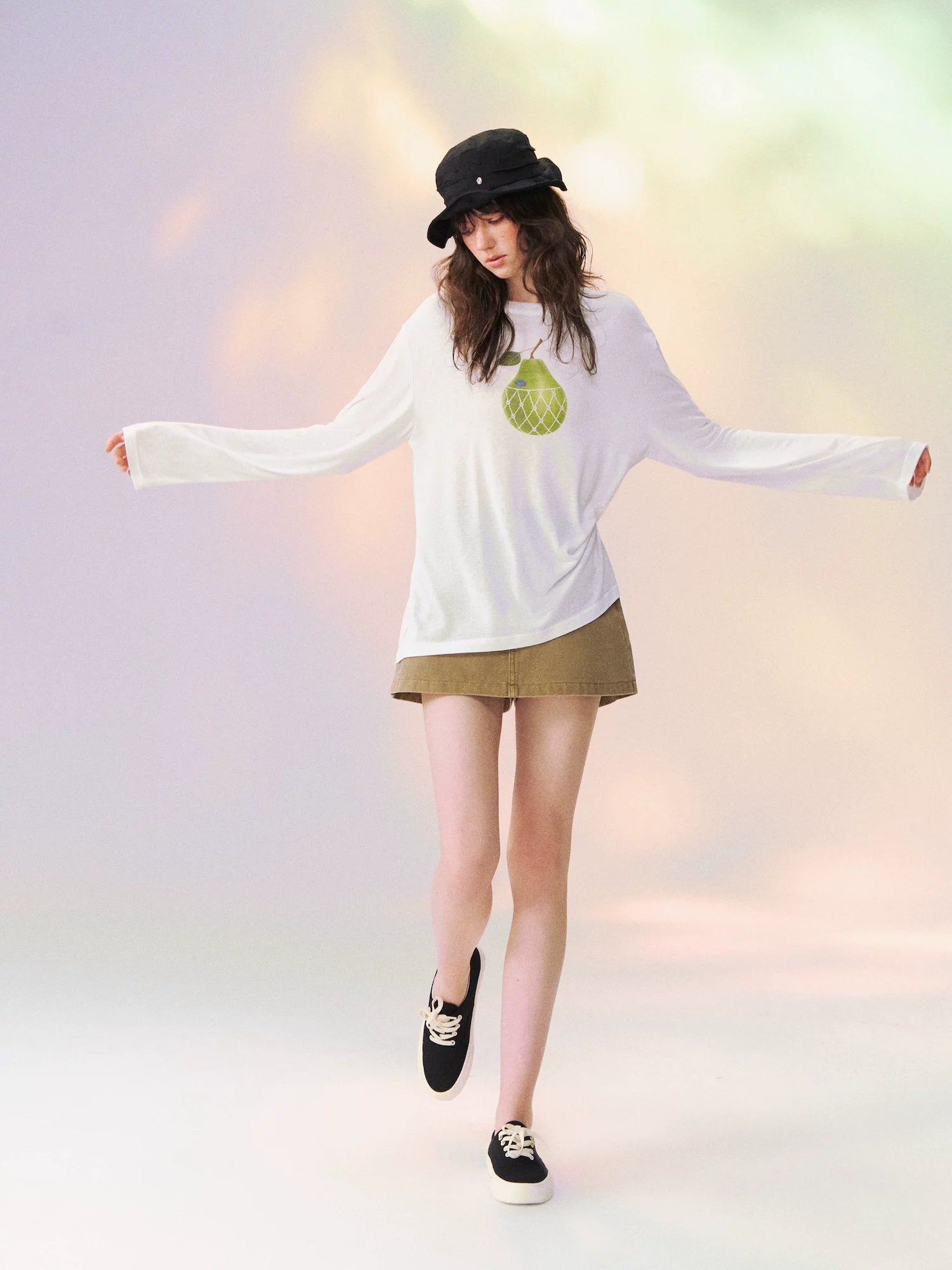 Large Pear Long Sleeve T-shirt