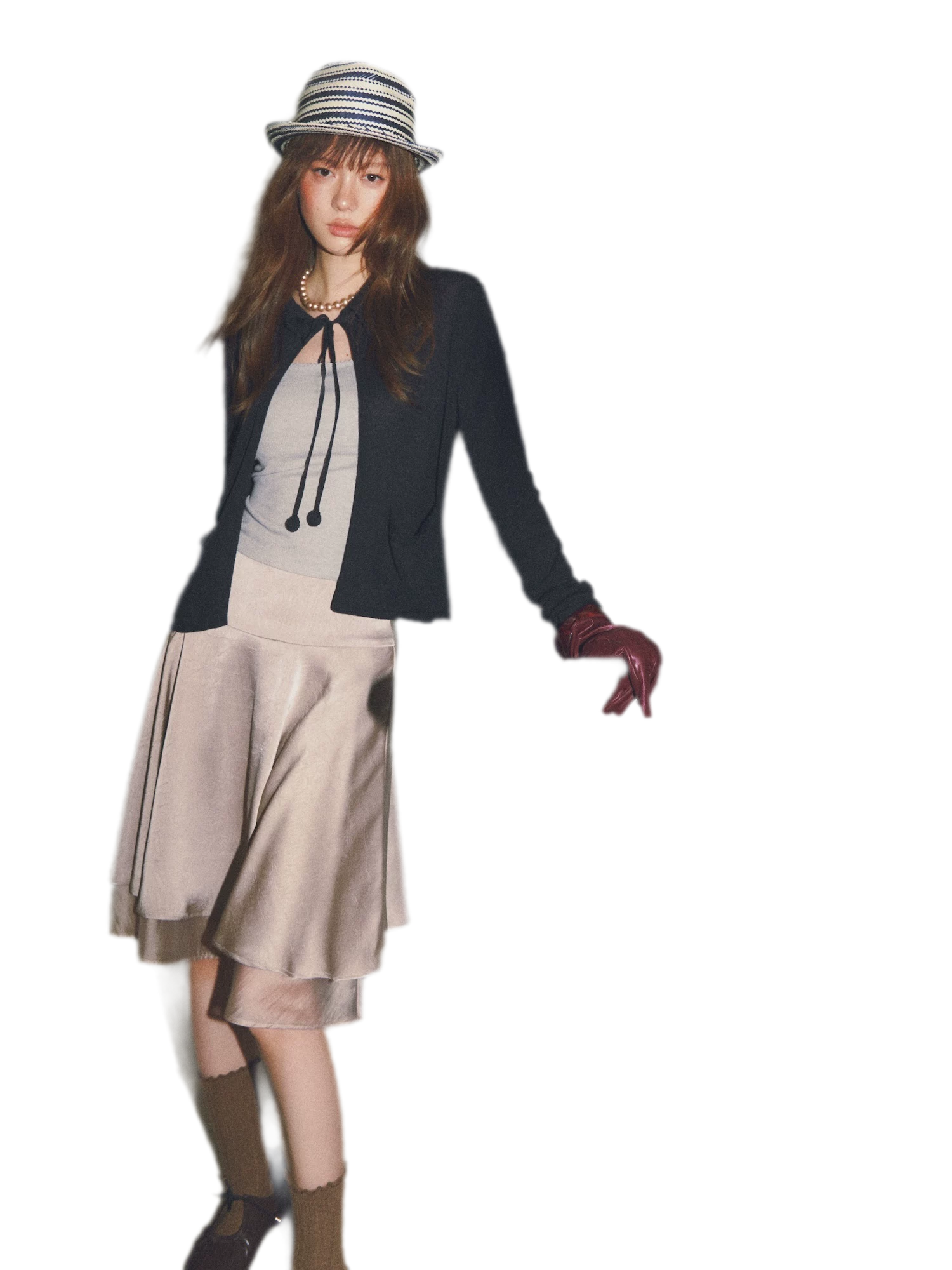 Tie-Front Knit Cardigan