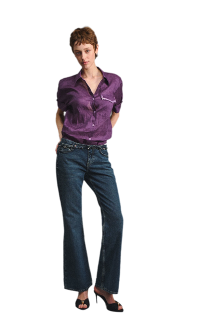 Linen Relaxed Cuff Shirt