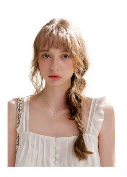 Lace Edge Camisole and Skirt Set