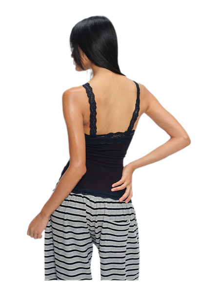 Lace Panel Layered Top