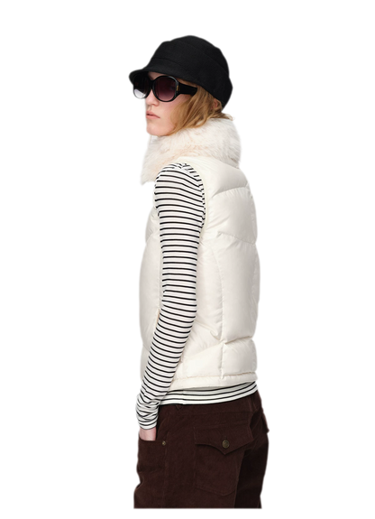 Gilet matelassé en duvet brillant