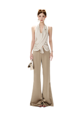 CYNR Satin Drape Flare Pants – view 15