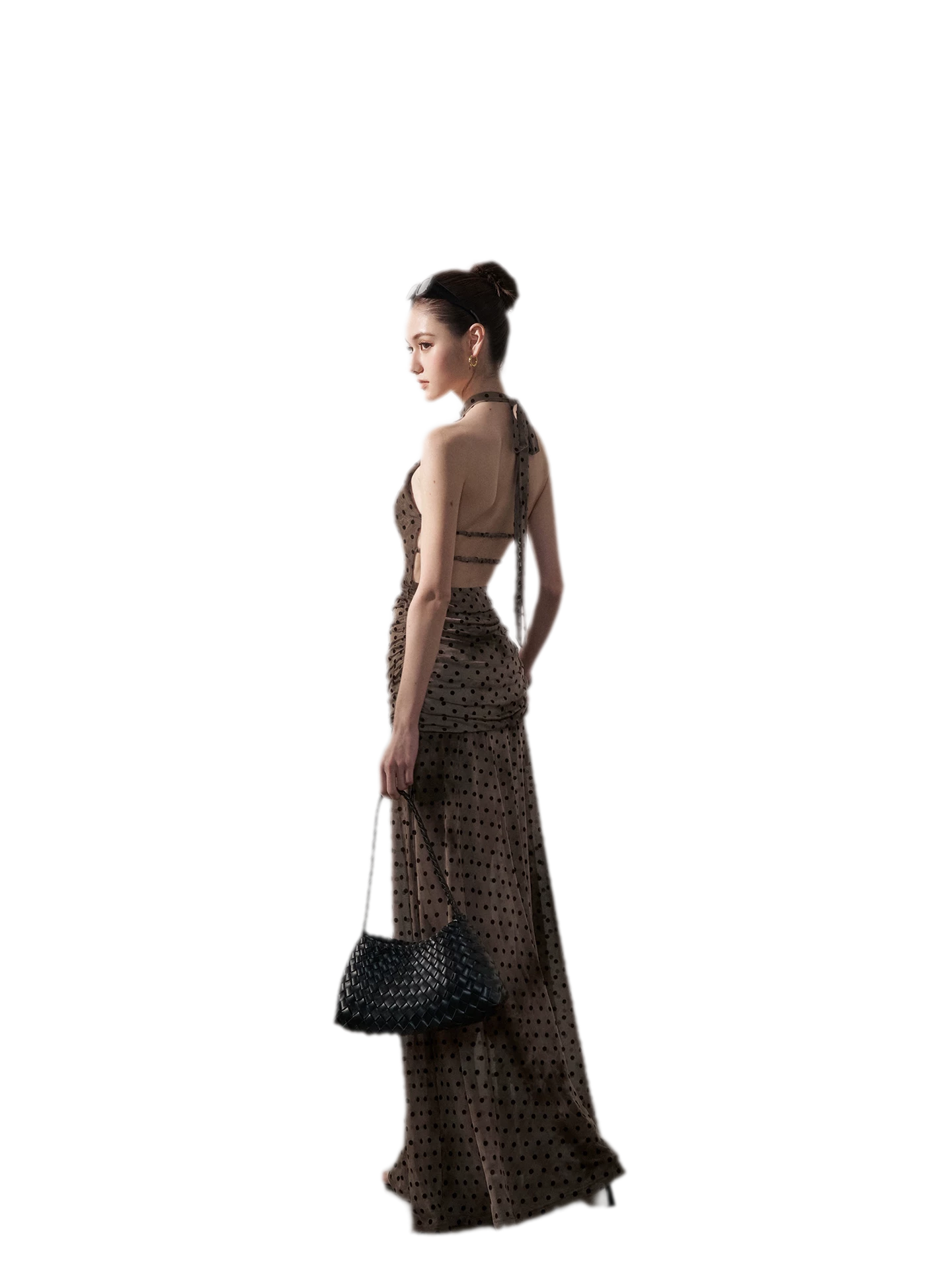 Polka Dot Backless Dress