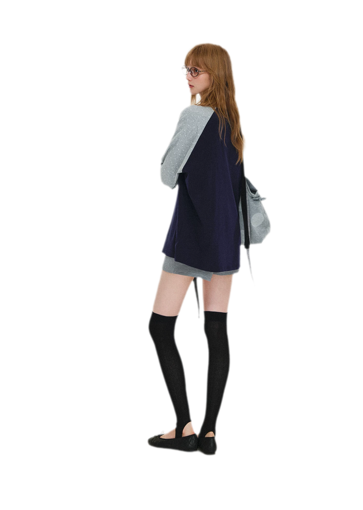 Vintage Polka Dot Raglan Tee
