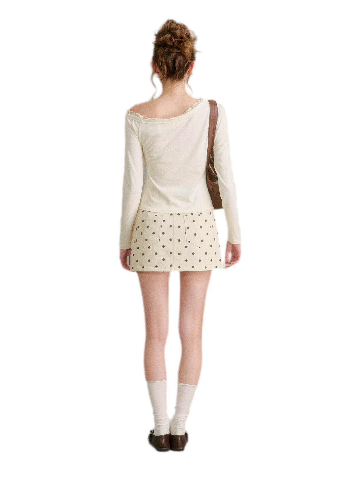 Hand-Painted Lace Trim T-Shirt