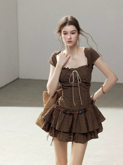Cotton Eyelet Midi Dress