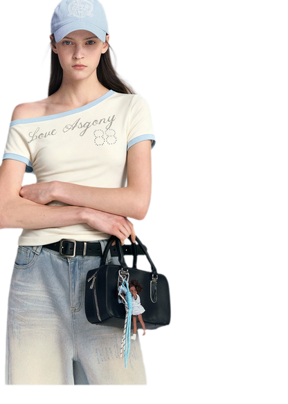 Lyocell Off-Shoulder Tee