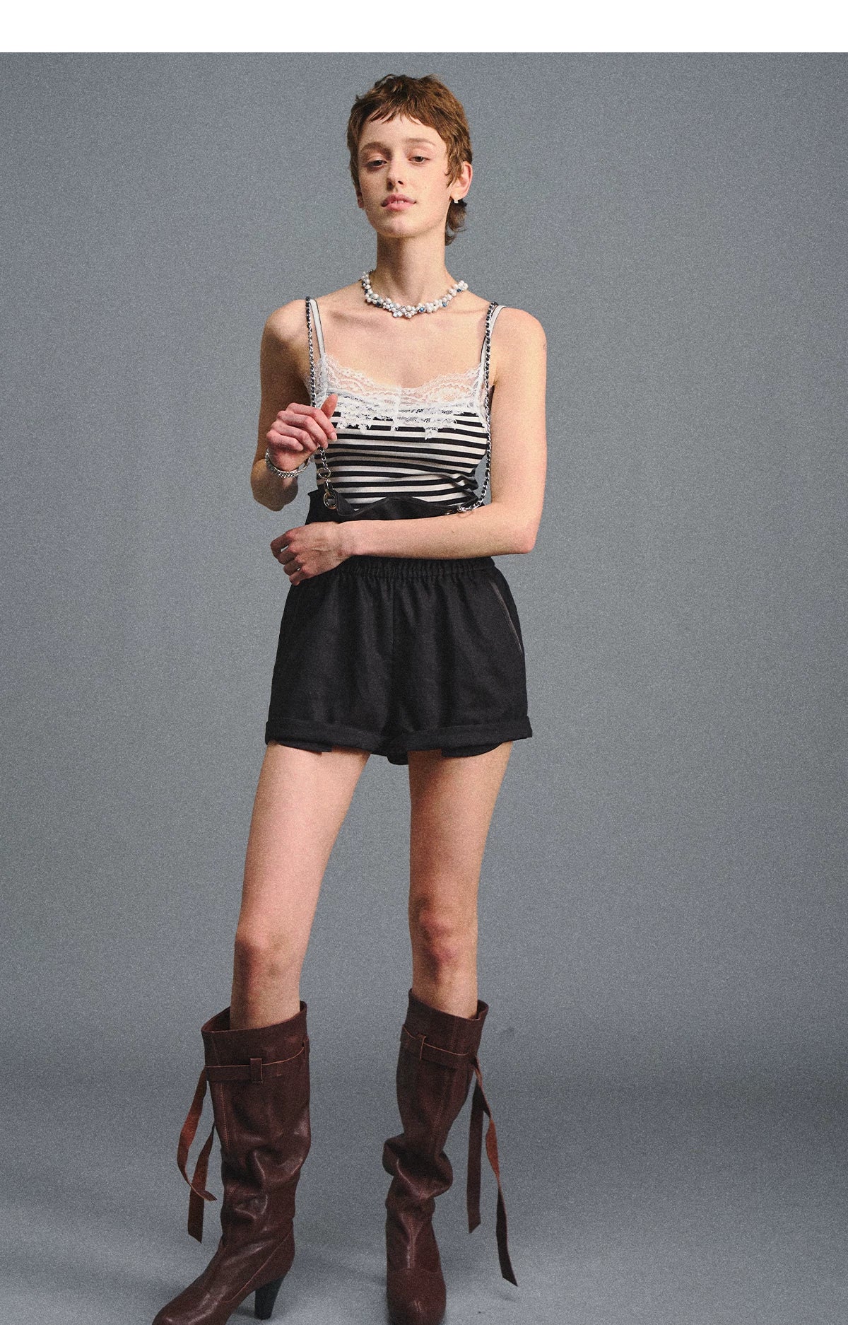 Striped Lace Camisole