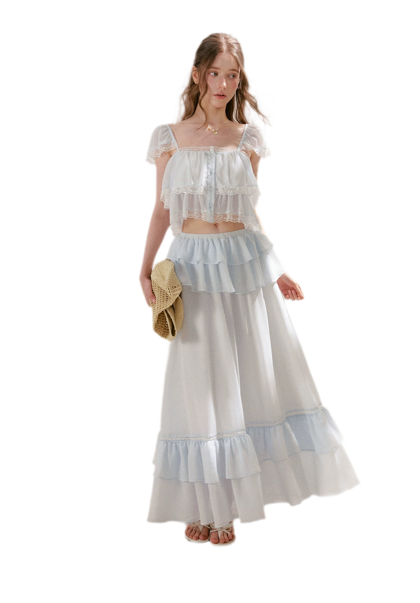 Romantic French Lace Two-Piece Set
