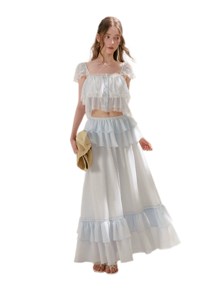 Romantic French Lace Two-Piece Set