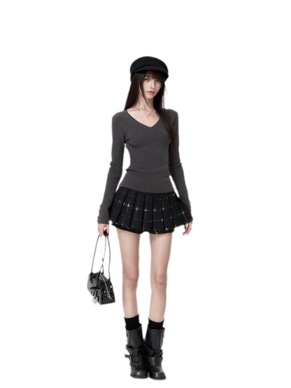 Stretch-Strick-Cape-Set