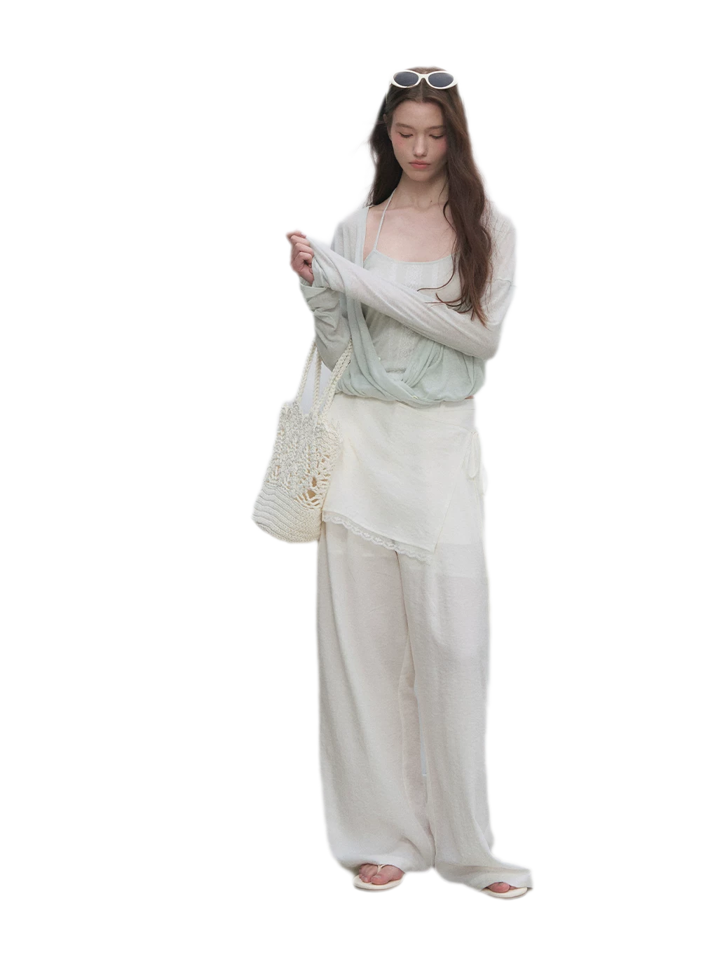 Lyocell Linen Lantern Sleeve Set