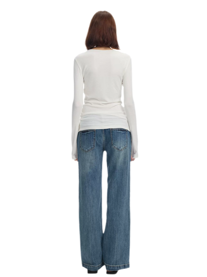 Lyocell Wool Six-Button Henley