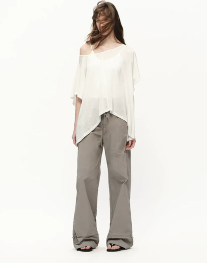 Lyocell Off Shoulder Tee
