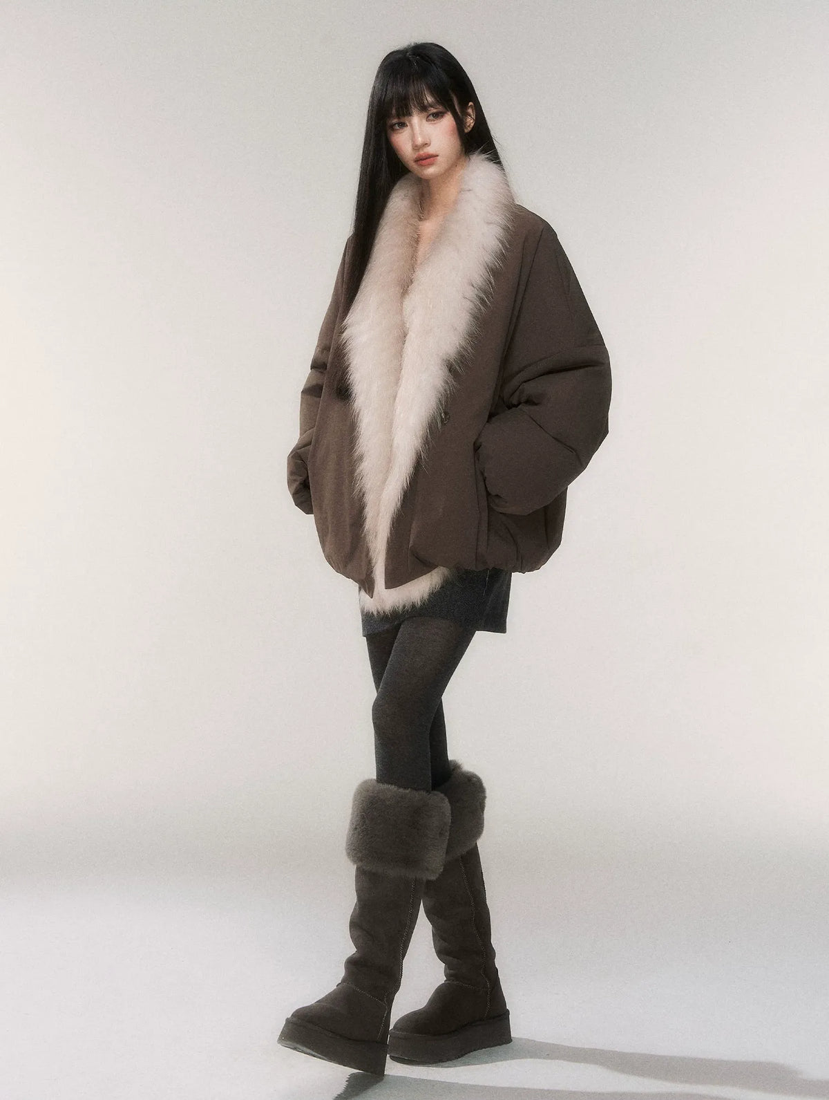 Fox Fur Goose Down Coat