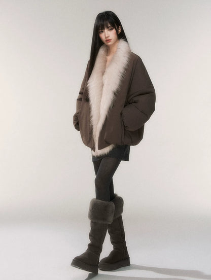 Fox Fur Goose Down Coat