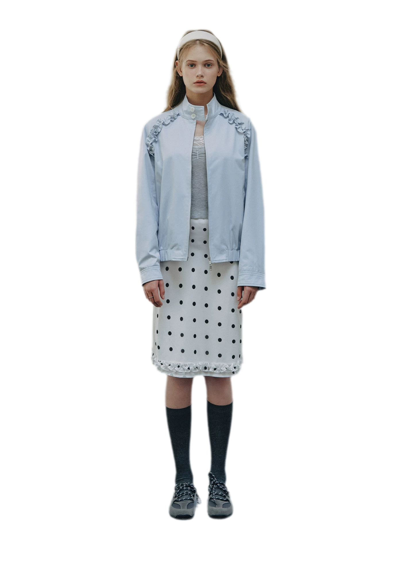 Polka Dot Ruffle Skirt