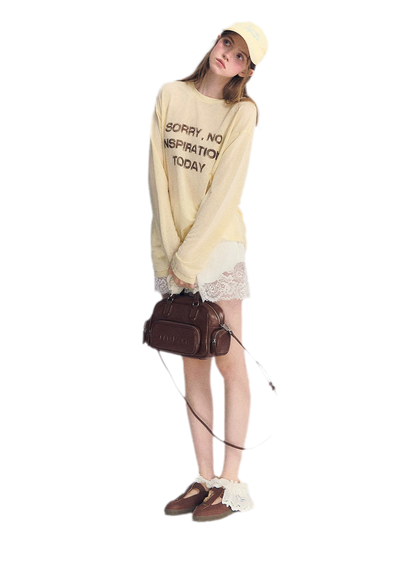 Lyocell Print Long Sleeve Top