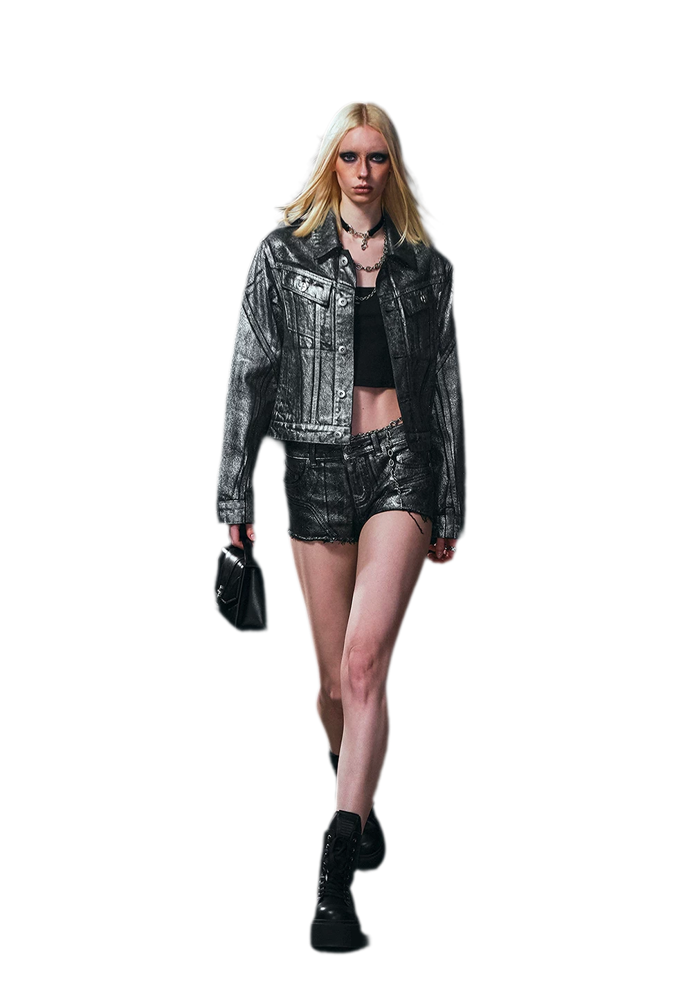 Wild Phantom Ultra Low-Rise Denim Shorts