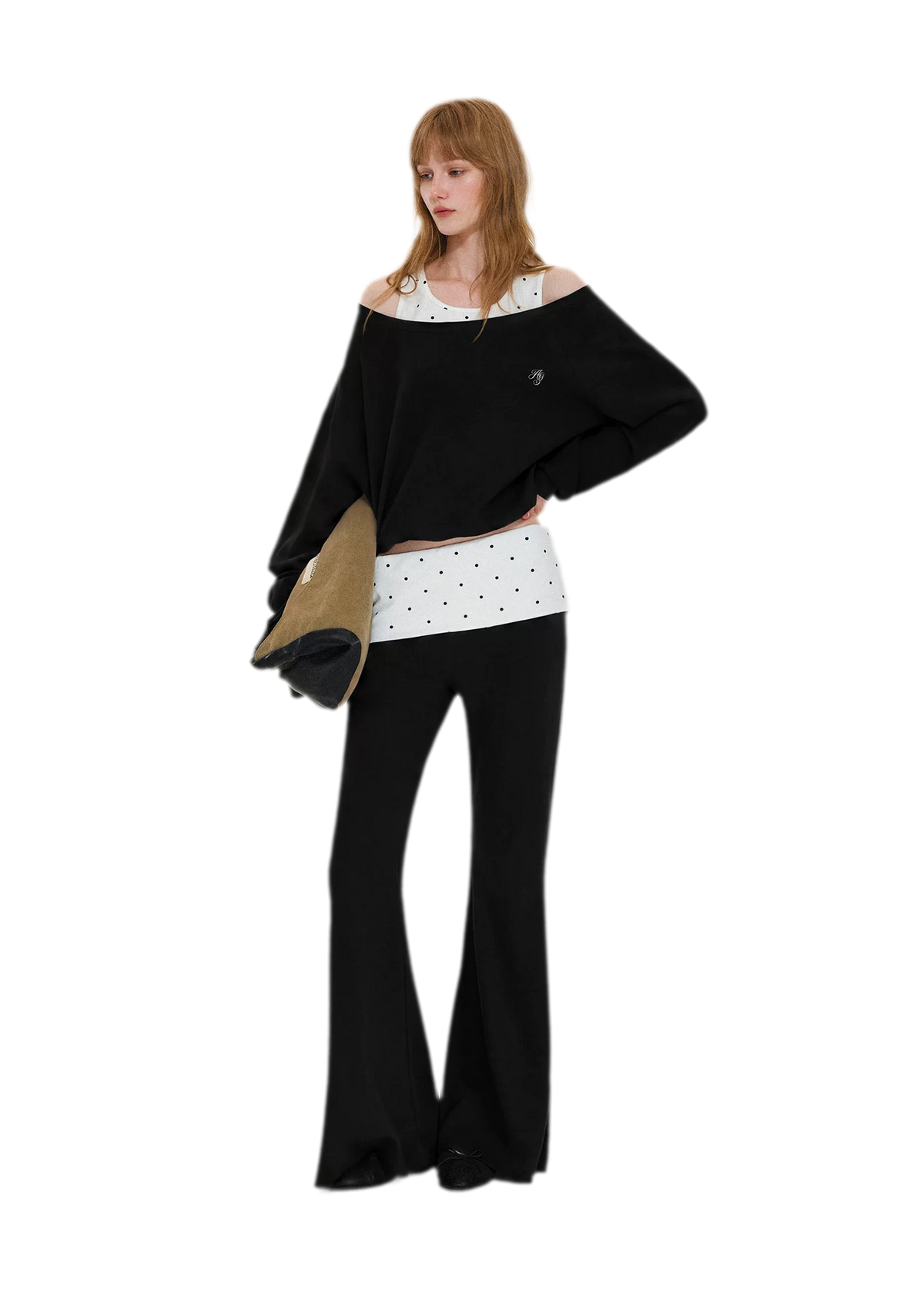 Polka Dot Asymmetrical Layered Set