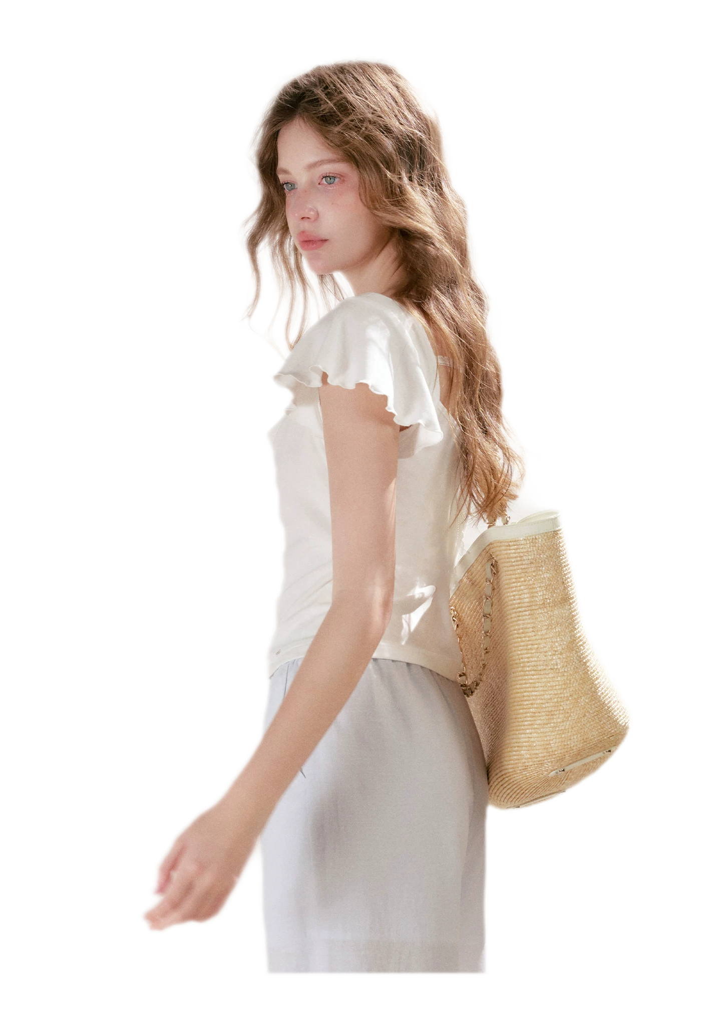 Lace Cowl Neck Tee