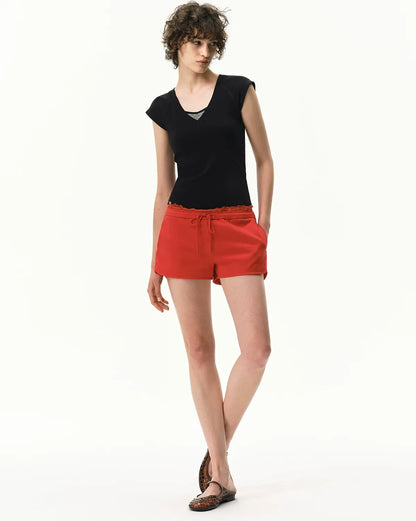 Lace Waist Shorts