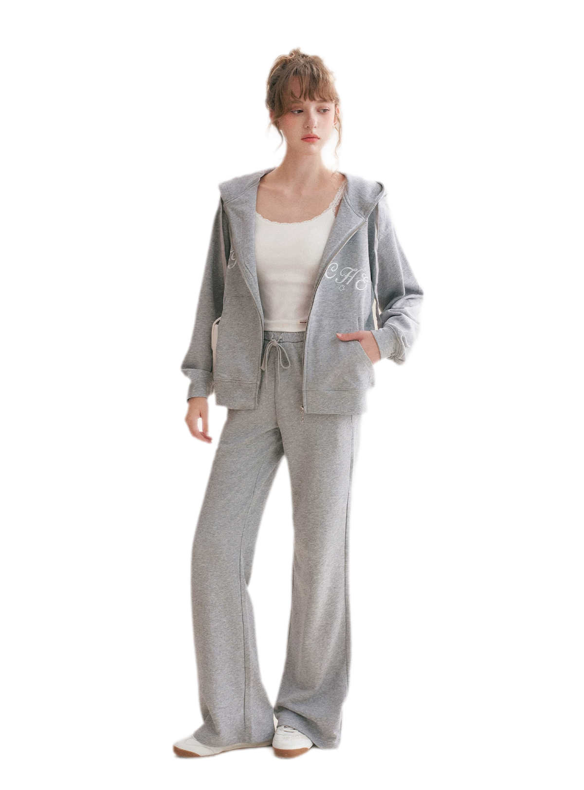 Cotton Hooded Tracksuit Set