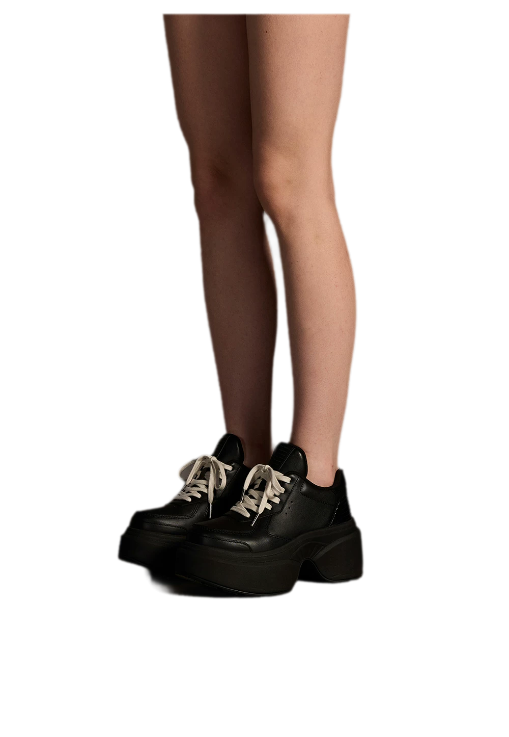 Leather Platform Running Shoes