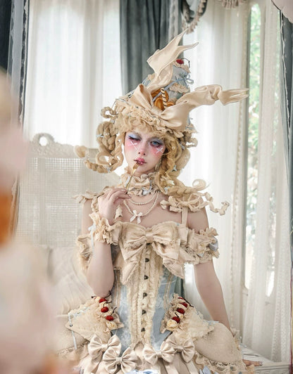 Ruffled Fishbone Corset Top