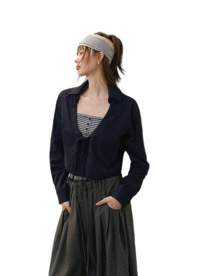 Layered V-Neck Top
