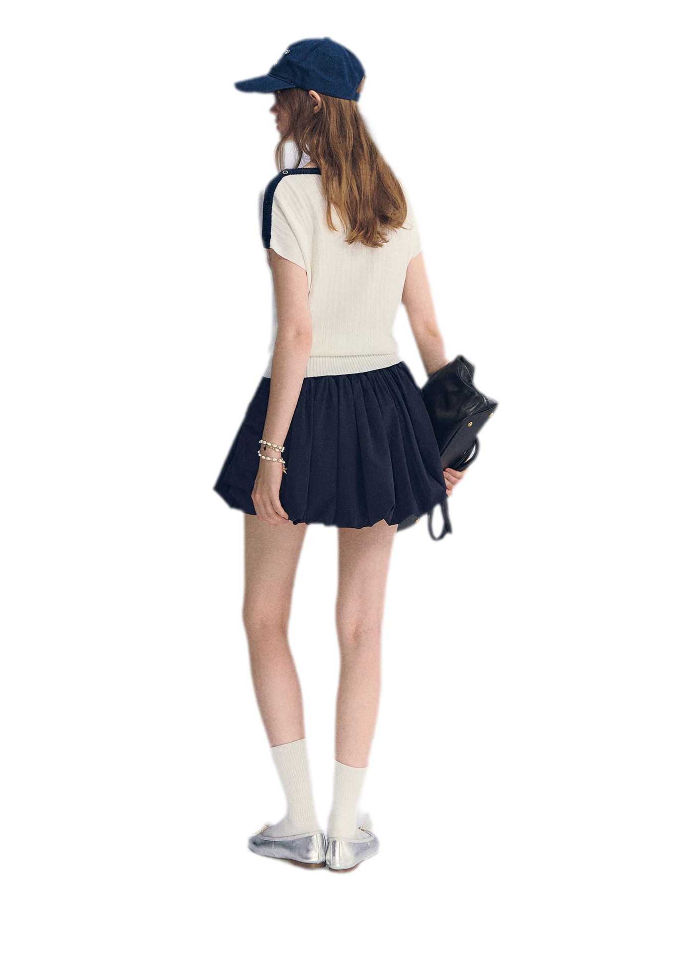 Contrast Trim Knit Top