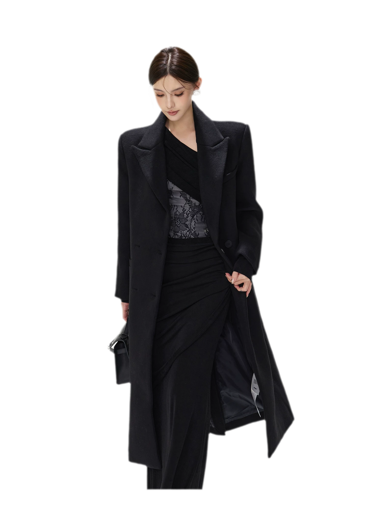 Structured Double-Breasted Wool Coat — 갤러리에서 이미지 11번 불러오기