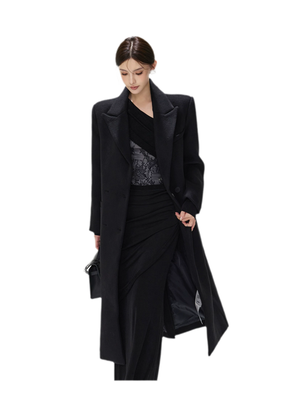Structured Double-Breasted Wool Coat