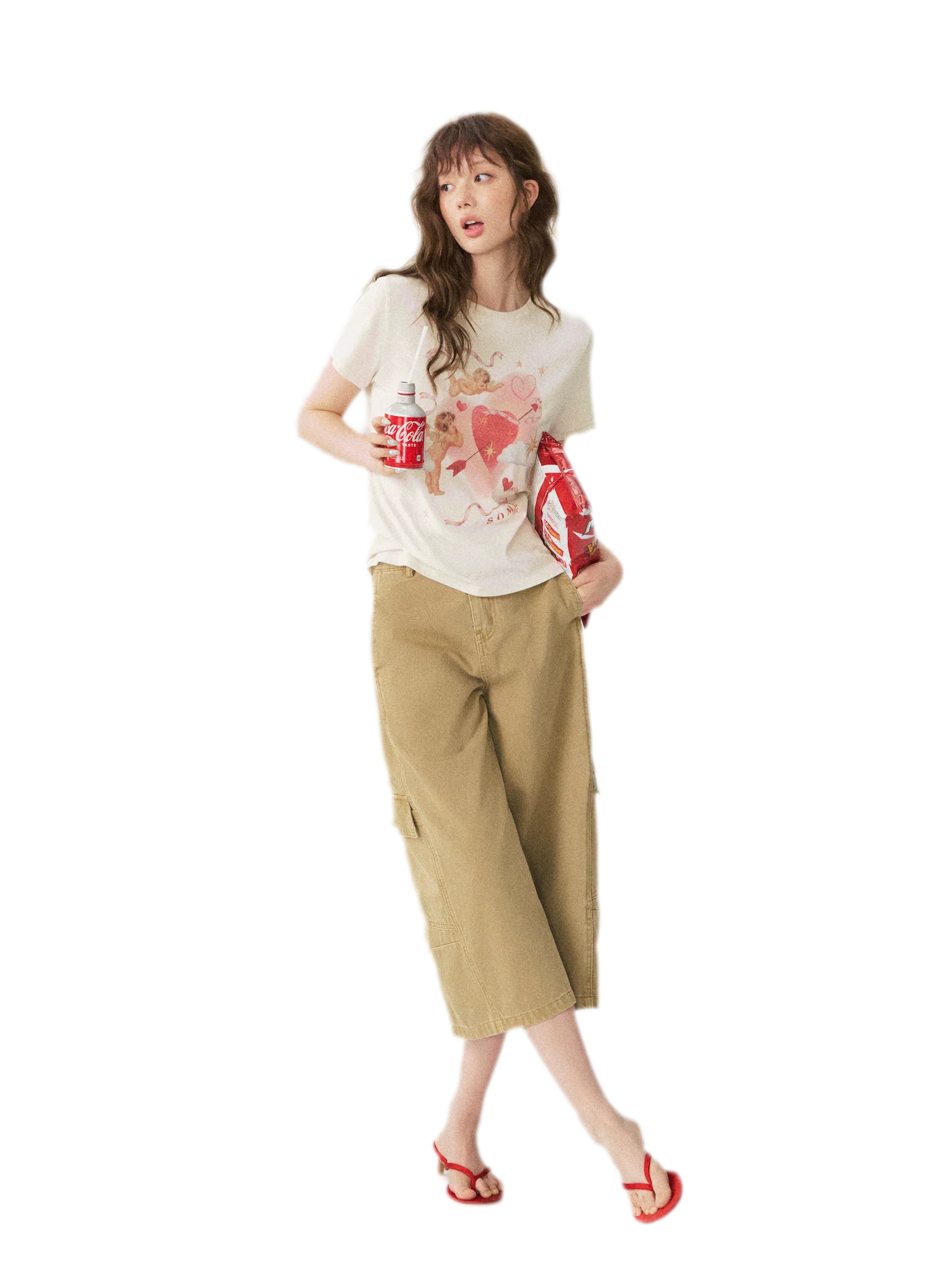 Utility Denim Capri Pants