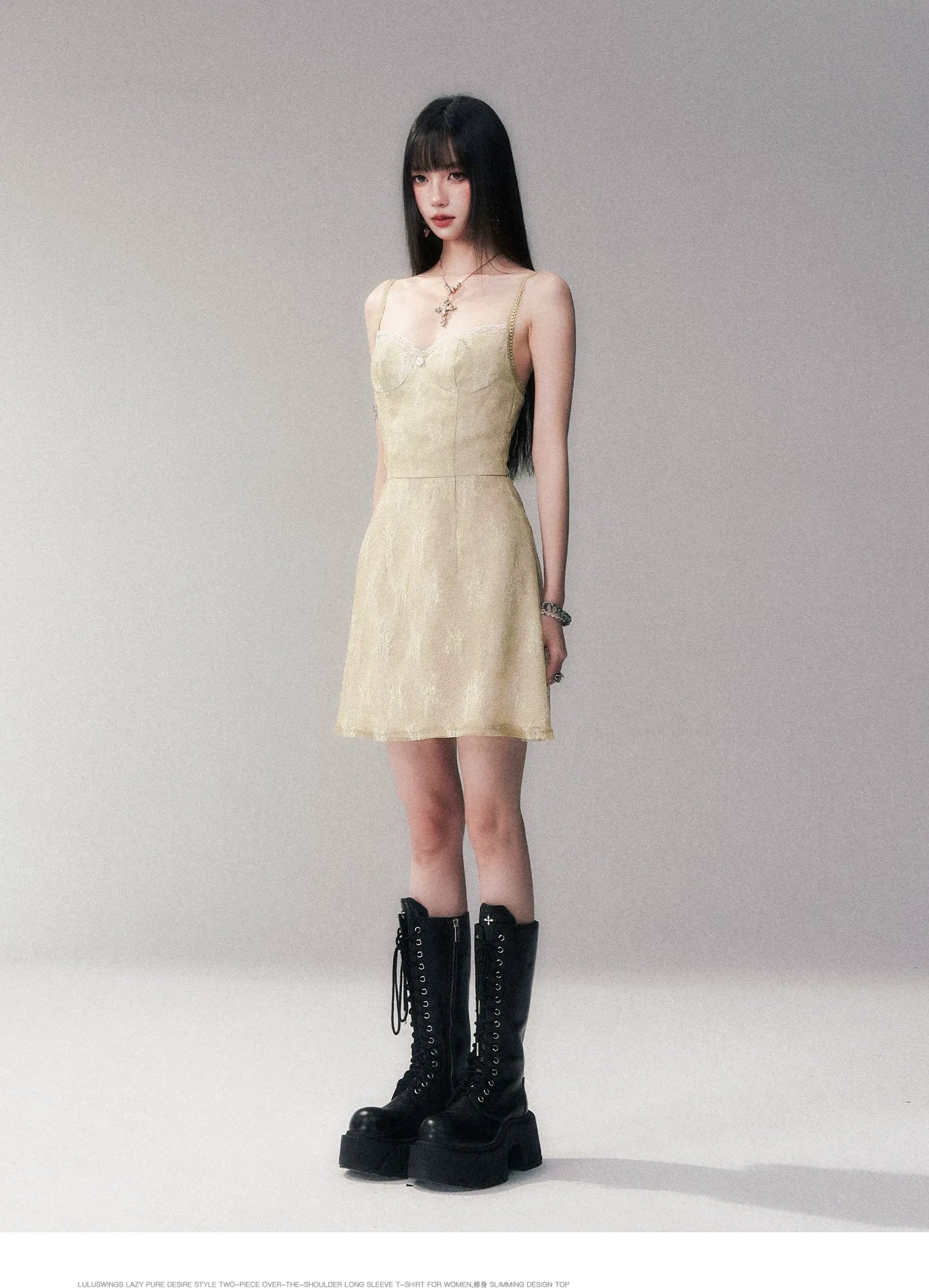 Sage Lace Mini Dress