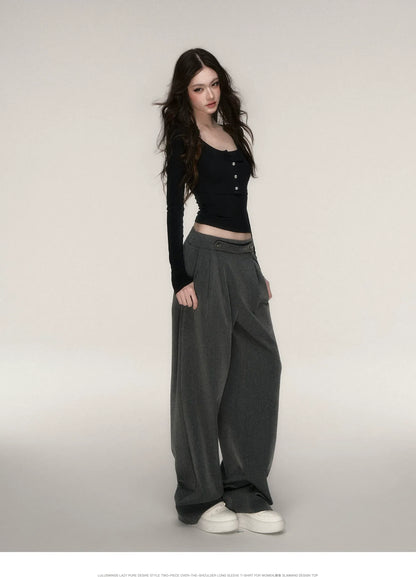 Napoleon Wide-Leg Suit Trousers