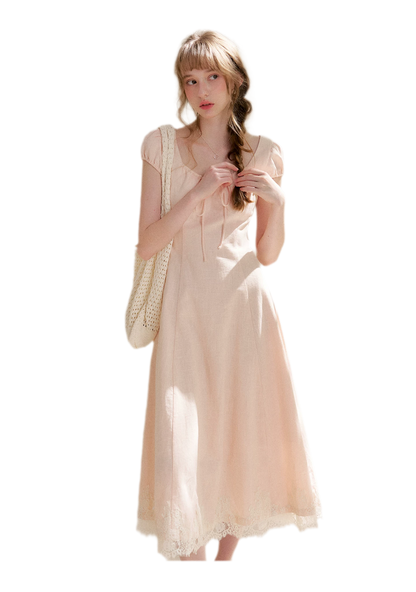 French Lace Long Dress