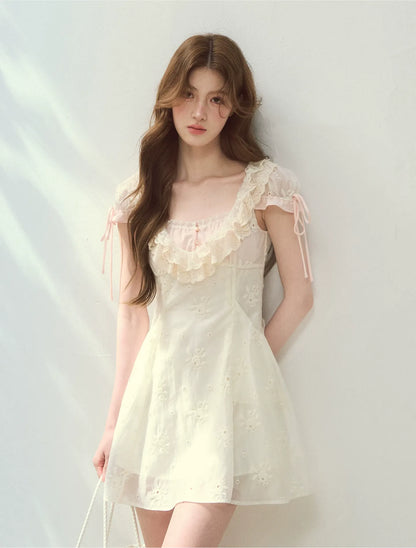 Shell Diary Embroidered Dress