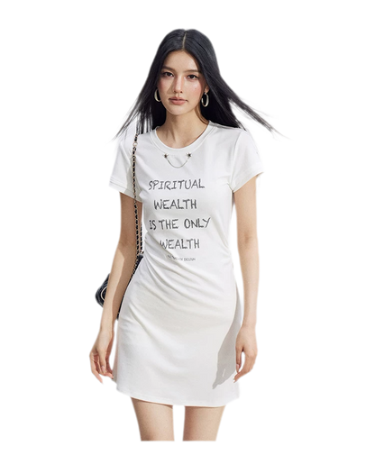 Chain Detail T-Shirt Dress