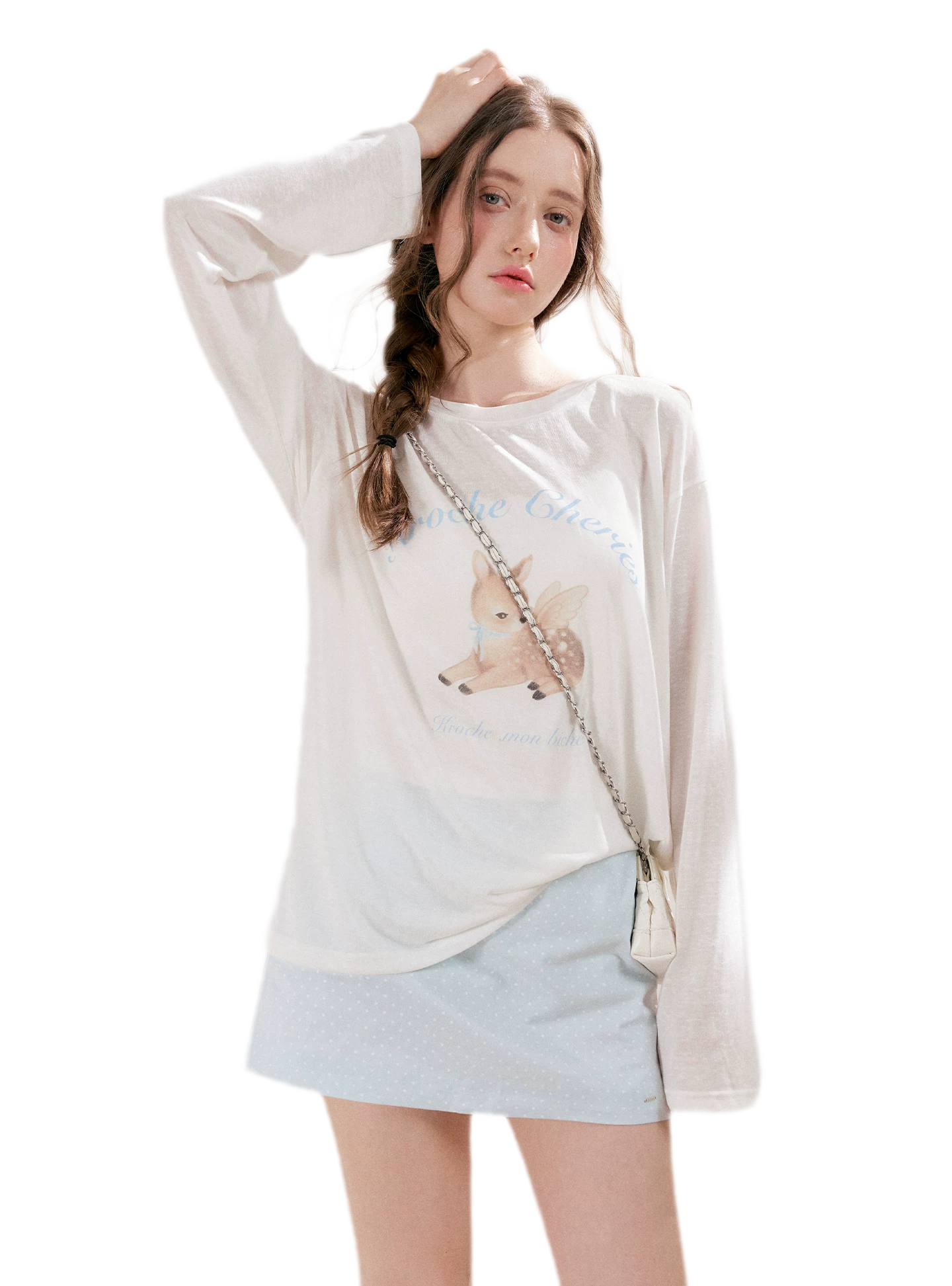 Hand-Painted Deer Shirt