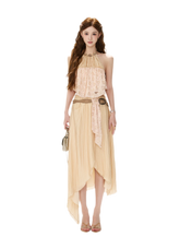 CYNR Beaded Halter Pleated Set – view 3