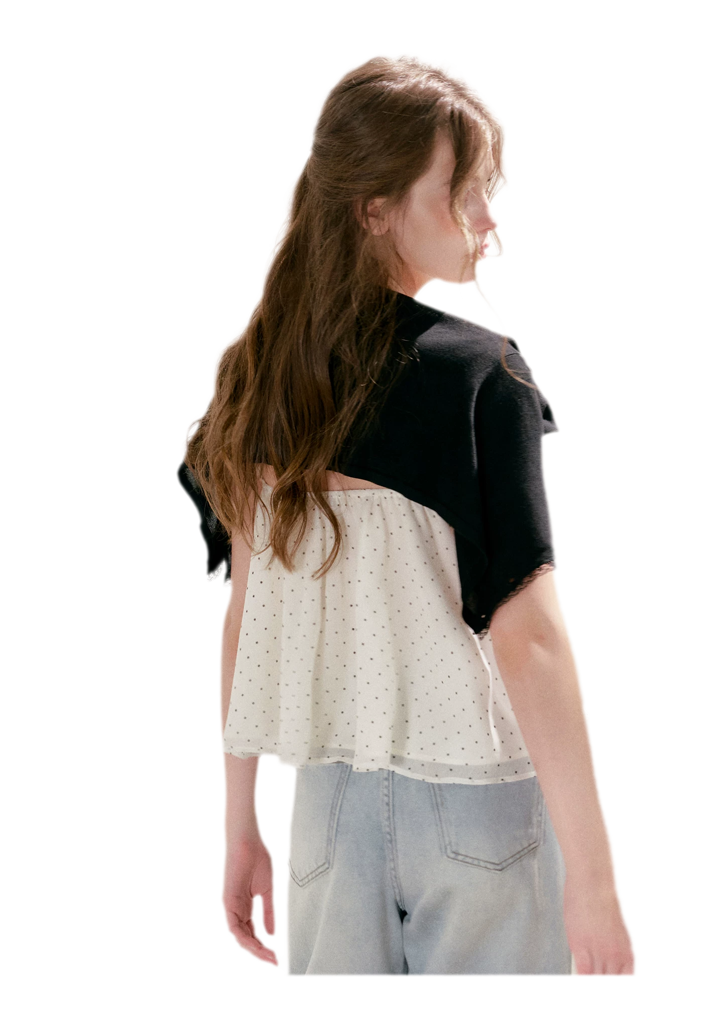 Polka Dot Ruffle Cami