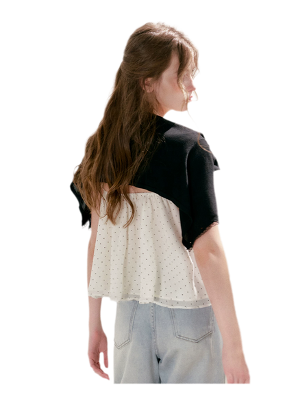 Polka Dot Ruffle Cami