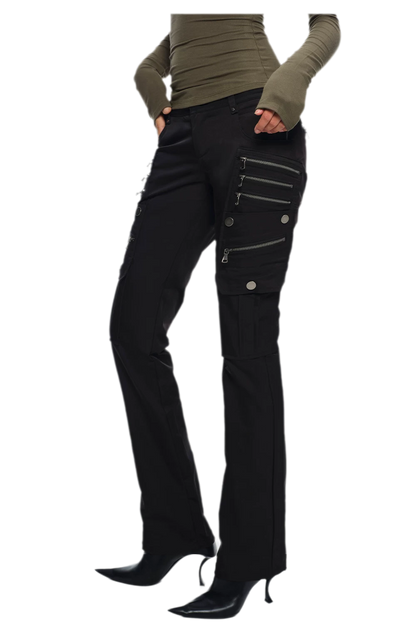 Deconstructed Zip Cargo Pants