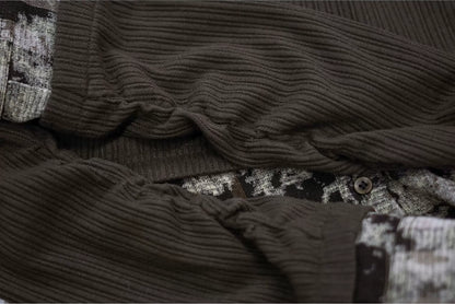 Faux Layered Patchwork Shirt