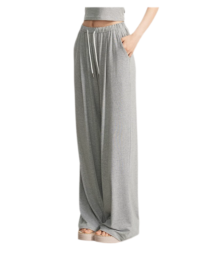 Striped U-Neck Set